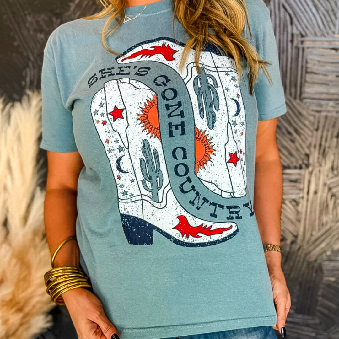 She's Gone Country Tee T-Shirt Southern Sage Co.   