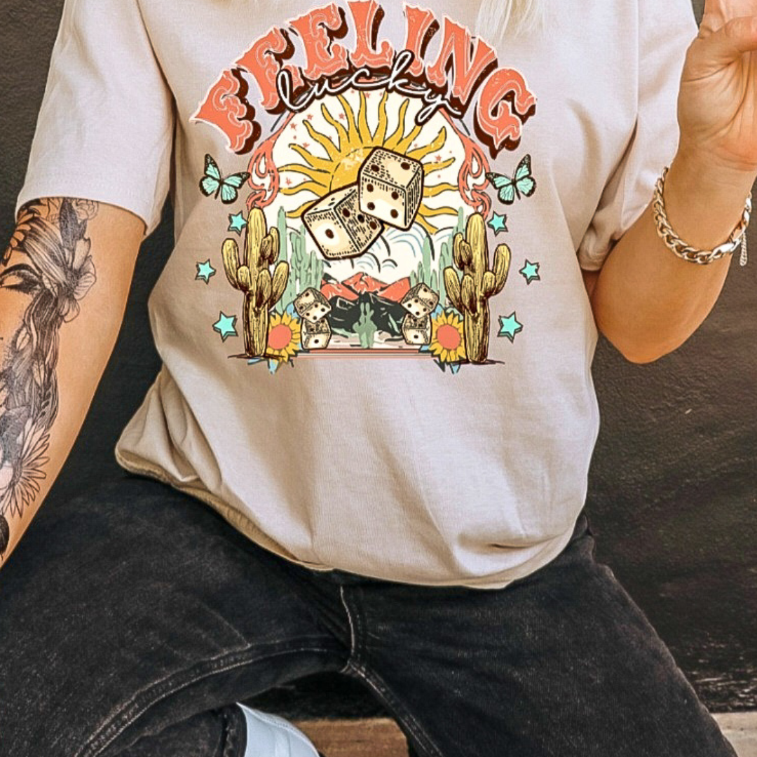 Feeling Lucky Tshirt T-Shirt Southern Sage Co   